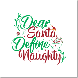 Dear Santa Christmas Posters and Art